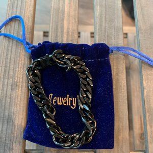 Black JewelryWe Chain Shiny Bracelet